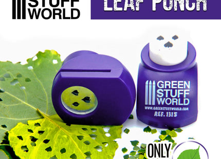 Gamers Guild AZ Green Stuff World Miniature Leaf Punch: Dark Purple - Lime Green Stuff World