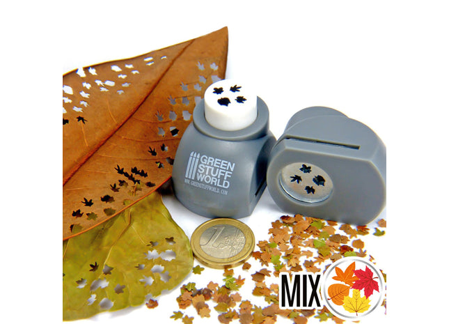 Gamers Guild AZ Green Stuff World Miniature Leaf Punch: Grey - Mix Green Stuff World