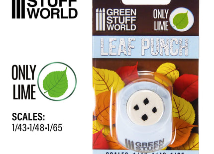 Gamers Guild AZ Green Stuff World Miniature Leaf Punch: Light Blue - Lime Green Stuff World