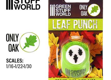 Gamers Guild AZ Green Stuff World Miniature Leaf Punch: Light Green - Oak Green Stuff World