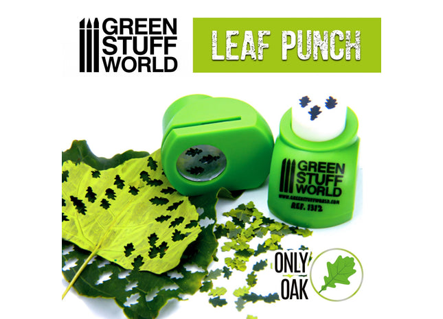 Gamers Guild AZ Green Stuff World Miniature Leaf Punch: Light Green - Oak Green Stuff World