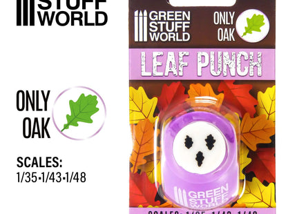Gamers Guild AZ Green Stuff World Miniature Leaf Punch: Light Purple - Oak Green Stuff World
