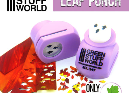 Gamers Guild AZ Green Stuff World Miniature Leaf Punch: Light Purple - Oak Green Stuff World