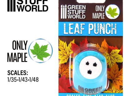 Gamers Guild AZ Green Stuff World Miniature Leaf Punch: Medium Blue - Maple Green Stuff World