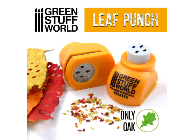 Gamers Guild AZ Green Stuff World Miniature Leaf Punch: Orange - Oak Green Stuff World