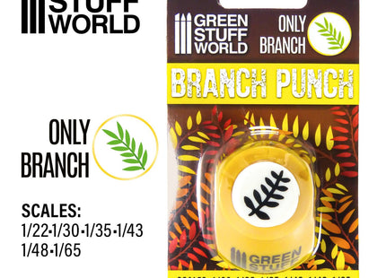 Gamers Guild AZ Green Stuff World Miniature Leaf Punch: Yellow - Branch Green Stuff World