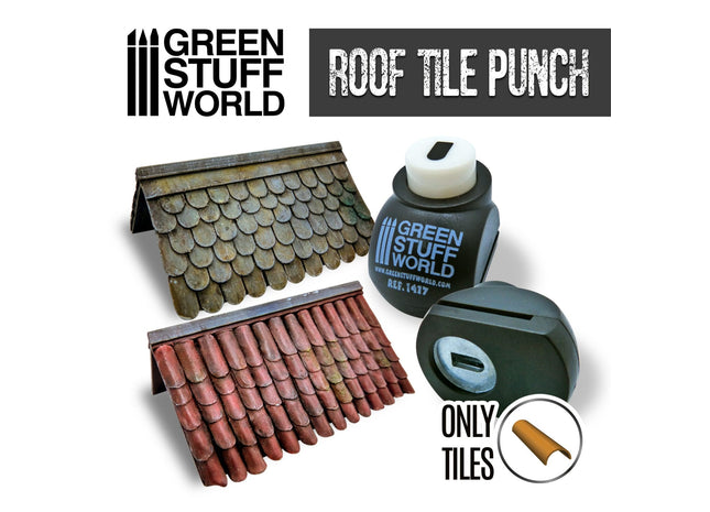 Gamers Guild AZ Green Stuff World Miniature Roof Tile Punch Green Stuff World