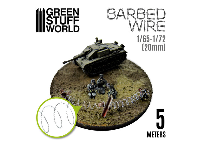 Gamers Guild AZ Green Stuff World Model Barbed Wire: 1/65-1/72 (20mm) Green Stuff World