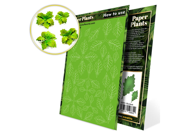 Gamers Guild AZ Green Stuff World Paper Plants: Burdock Green Stuff World
