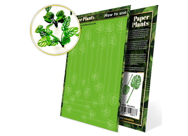 Gamers Guild AZ Green Stuff World Paper Plants: Monstera Green Stuff World