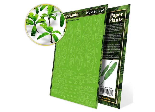 Gamers Guild AZ Green Stuff World Paper Plants: Musa Trees Green Stuff World