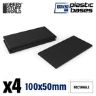Gamers Guild AZ Green Stuff World Plastic Bases: Rectangular (100x50mm) Green Stuff World