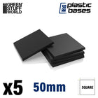 Gamers Guild AZ Green Stuff World Plastic Bases: Square (50mm) Green Stuff World
