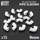 Gamers Guild AZ Green Stuff World Plasticard Pipe Elbows (9mm) Green Stuff World