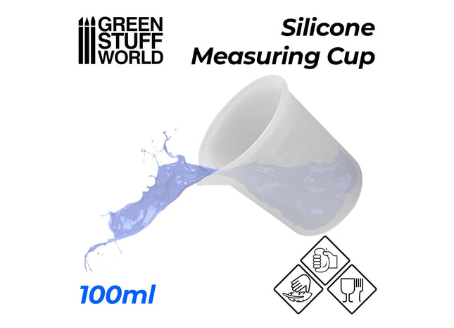 Gamers Guild AZ Green Stuff World Silicone Measuring Cup (100ml) Green Stuff World