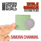 Gamers Guild AZ Green Stuff World Texture Plate: Scale Armor - Samurai Chainmail Green Stuff World
