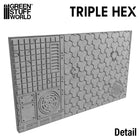 Gamers Guild AZ Green Stuff World Textured Rolling Pins: Triple Hex Green Stuff World