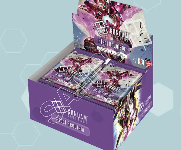 GUNDAM CARD GAME Steel Requiem BOX（GD03） Gundam Card Game: [GD03] Steel Requiem - Booster Display – Gamers