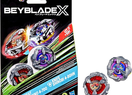 Gamers Guild AZ Hasbro Beyblade X: Beat Tyranno 4-70Q vs. Knife Shinobi 4-80HN Discontinue