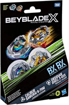 Gamers Guild AZ Hasbro Beyblade X: Calibur Samurai 6-70M vs Obsidian Shell 3-85S Dual Pack Discontinue