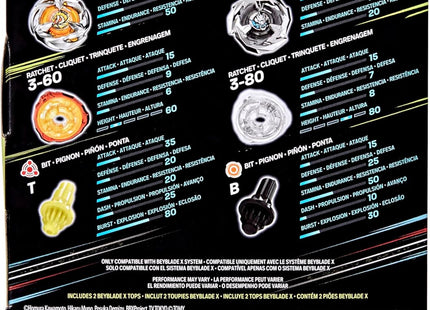Gamers Guild AZ Hasbro Beyblade X: Gale Wyvern 3-60T vs. Sword Dran 3-80B Discontinue