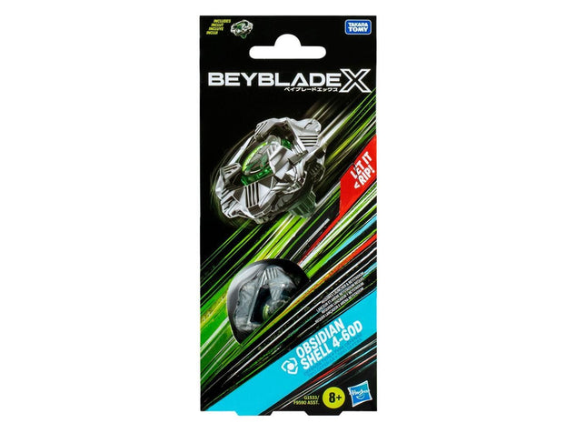 Gamers Guild AZ Hasbro Beyblade X: Obsidian Shell 4-60D Booster Pack Discontinue