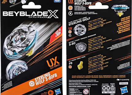 Gamers Guild AZ Hasbro Beyblade: X: Sterling Wolf 3-80FB Starter Set ACD Distribution