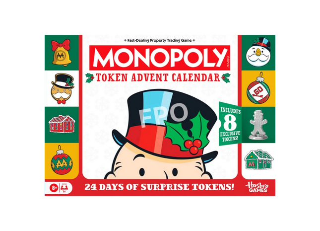 Gamers Guild AZ Hasbro Monopoly: Token Advent Calendar AGD