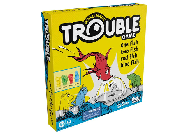 Gamers Guild AZ Hasbro Trouble: Dr. Seuss - One Fish Two Fish Red Fish Blue Fish (Pre-Order) ACD Distribution