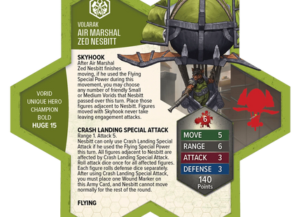 Gamers Guild AZ Heroscape Heroscape: Air Marshal Zed Nesbitt Army Expansion Painted Edition (Pre-Order) Renegade Game Studios