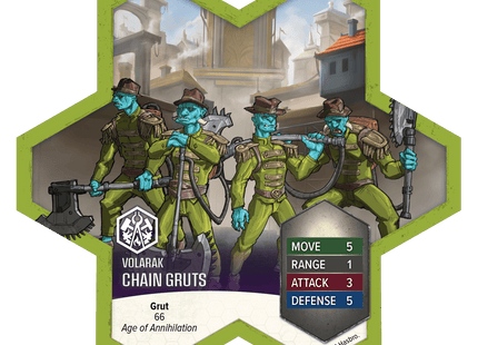 Gamers Guild AZ Heroscape Heroscape: Chain Gruts & Ramosaur Rider Common Army Expansion [Painted] (Pre-Order) Renegade Game Studios