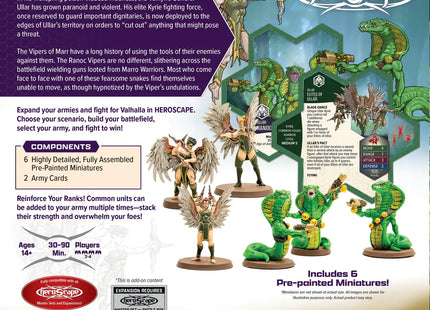 Gamers Guild AZ Heroscape Heroscape: Elites of Ullar & Ranoc Vipers Common Army Expansion [Painted] (Pre-Order) Renegade Game Studios