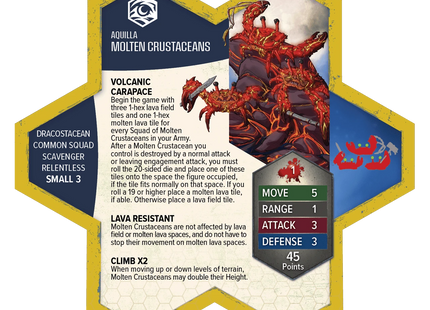 Gamers Guild AZ Heroscape Heroscape: Molten Crustaceans & Tanuki Tricksters Common Army Expansion [Premium Painted Edition] (Pre-Order) Renegade Game Studios