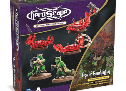 Gamers Guild AZ Heroscape Heroscape: Molten Crustaceans & Tanuki Tricksters Common Army Expansion [Premium Painted Edition] (Pre-Order) Renegade Game Studios