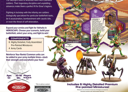 Gamers Guild AZ Heroscape Heroscape: Skordyre Soldiers Common Army Expansion [Painted] (Pre-Order) Renegade Game Studios