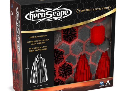 Gamers Guild AZ Heroscape Heroscape: The Lava Fields of Valhalla Terrain Expansion (Pre-Order) Renegade Game Studios