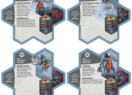 Gamers Guild AZ Heroscape Heroscape: Upgraded Necrotech Reavers Common Army Expansion [Painted] (Pre-Order) Renegade Game Studios