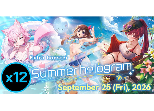 Gamers Guild AZ Hololive OCG Hololive OCG: Extra Booster | Summer Hologram -  Booster Case [English Version] (Pre-Order) YY Card World