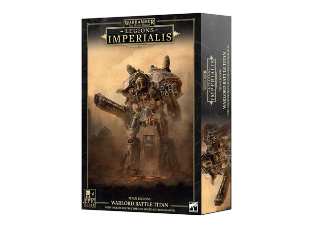 Gamers Guild AZ Horus Heresy Horus Heresy: Legions Imperialis - Warlord Titan with Volkite Destructor and Macro-gatling Blaster (Pre-Order) Games-Workshop