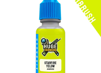 Gamers Guild AZ Huge Miniatures Huge Miniatures: Fluorescent Airbrush Paint - Starfire Yellow Huge Miniatures