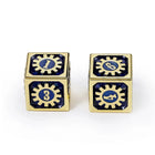 Gamers Guild AZ HYMGHO Cogcraft Fidget 2D6 Set Vault Dweller - Blue and Gold HYMGHO