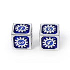 Gamers Guild AZ HYMGHO Cogcraft Fidget D6 - Tesla - Blue & Silver HYMGHO