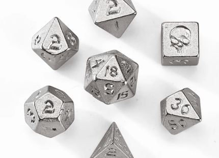 Gamers Guild AZ HYMGHO HY00405: Unseelie Mini Rpg Dice Set - Silver HYMGHO