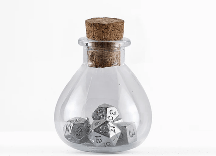 Gamers Guild AZ HYMGHO HY00405: Unseelie Mini Rpg Dice Set - Silver HYMGHO