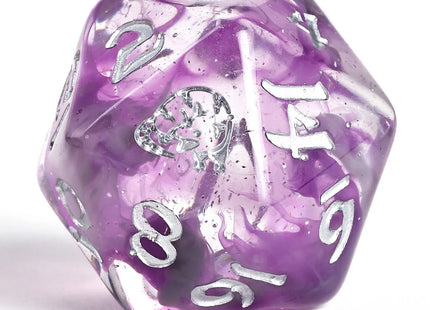 Gamers Guild AZ HYMGHO HY00498: Wyrmforged Rollers Round Edge Resin RPG Dice Set - Opossum HYMGHO