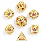 Gamers Guild AZ HYMGHO HY00590: Dragon's Hymn Hollow Metal Dice Set - Gold HYMGHO