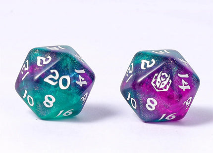 Gamers Guild AZ HYMGHO HY02019: 8pc Polyhedral Dice Set - Jesters Cloak HYMGHO
