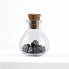 Gamers Guild AZ HYMGHO HYMGHO Dice: HY00400 - Unseelie Mini Metal RPG Dice Set - Ancient Silver HYMGHO