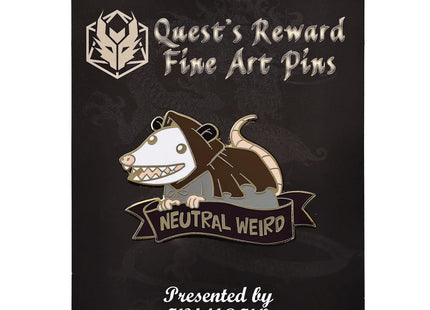 Gamers Guild AZ HYMGHO HYPN048: Quest's Reward Fine Art Pin - Alternative Alignments - Neutral Weird - Opossum HYMGHO