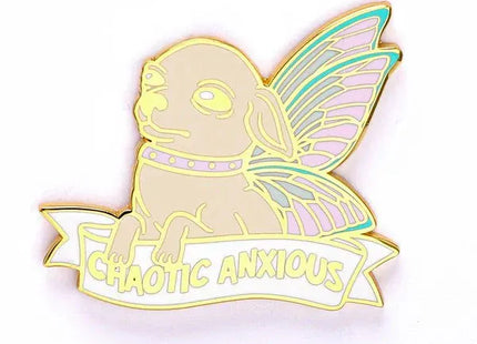 Gamers Guild AZ HYMGHO HYPN054: Alternative Alignments Enamel Pin - Chaotic Anxious Chihuahua HYMGHO
